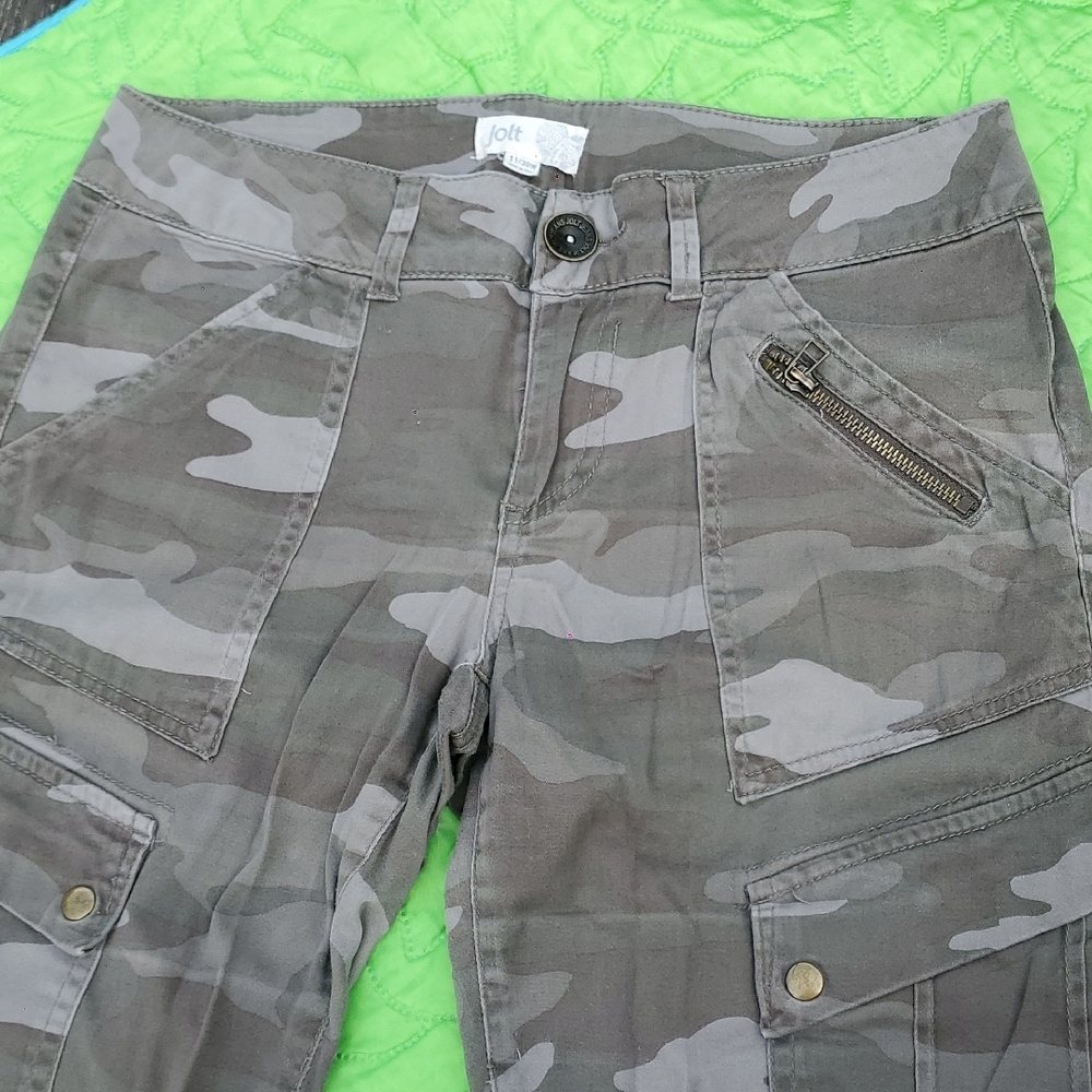 Jolt Gray Camouflage Women Jeans